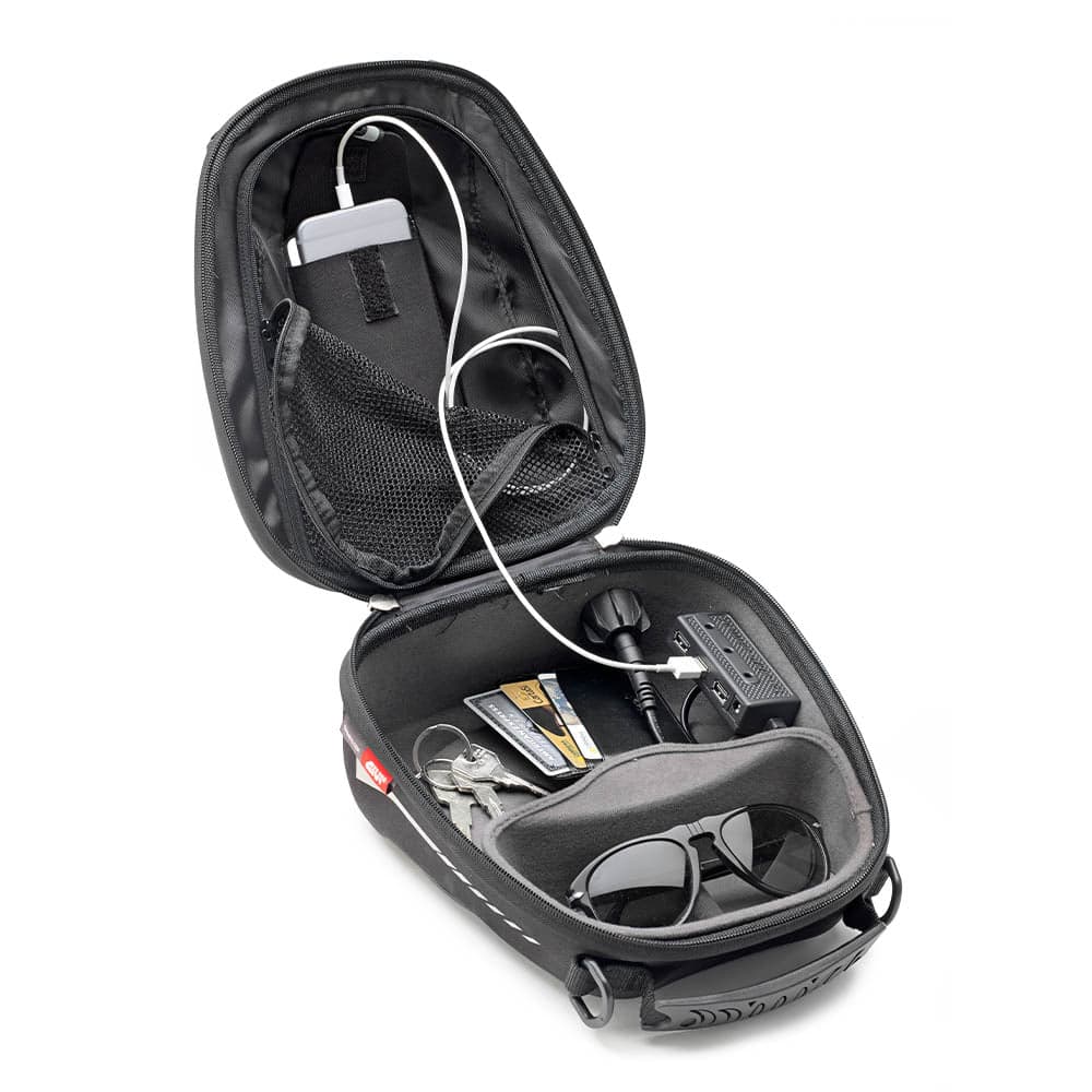 Sport T-Range - 4L - Tanklock Tankbag (Black) — Angle 2