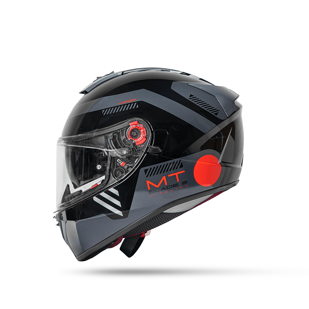 Blade 2 Sv Vitality B5 - Motorcycle Riding Helmet (Gloss) + Balaclava — Angle 2