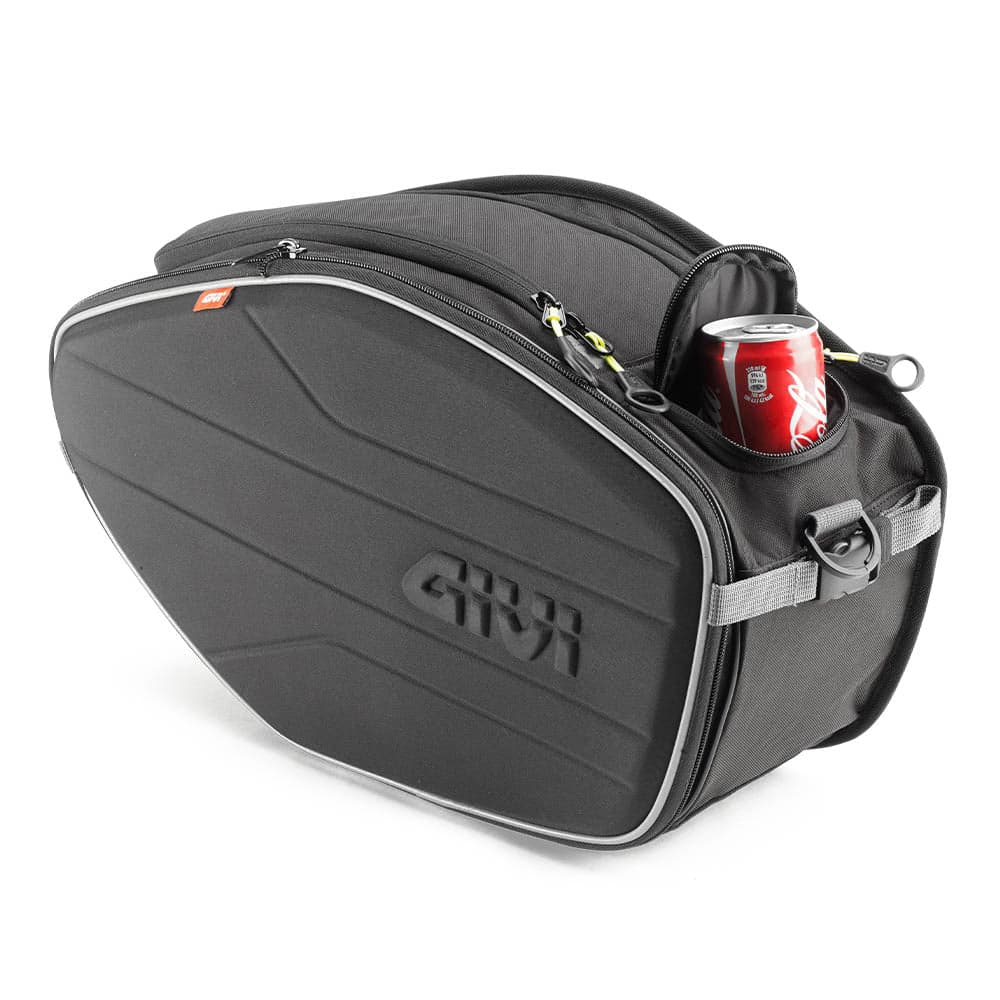 Easy -T-Range - 30L - Pair of Expandable Side Bags (Black) — Angle 2