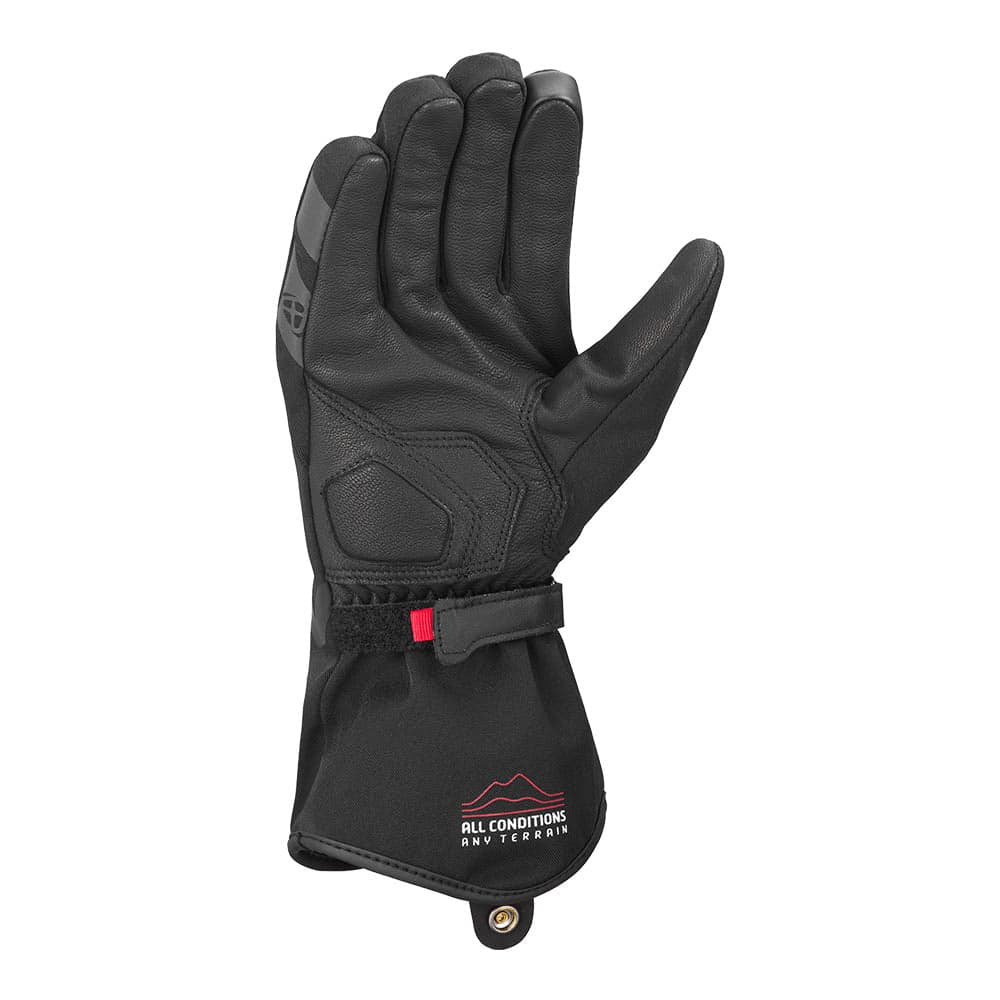 Pro Scout - Winter Motorcycle Riding Gloves (Black) — Angle 2