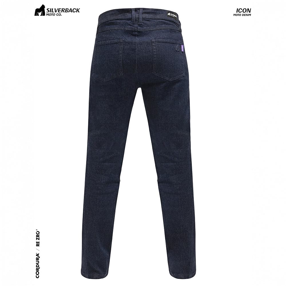 Silverback Icon - Motorcycle Riding Jeans (Dark Blue) — Angle 2