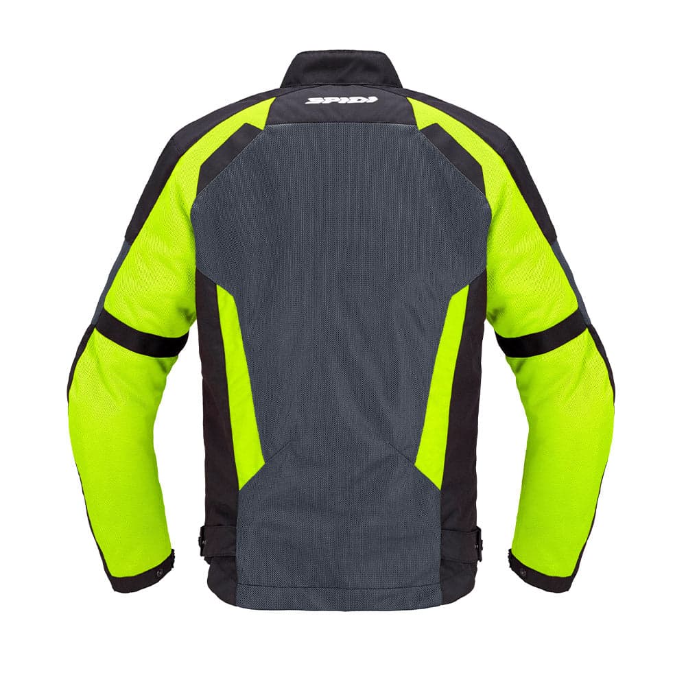 Tek Net - Summer Adventure Touring Jacket (Black/Yellow) — Angle 2
