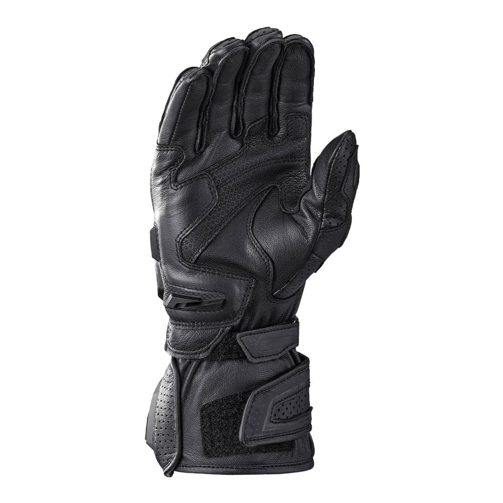 Tornado Air - Motorcycle Racing Gloves (Black) — Angle 2