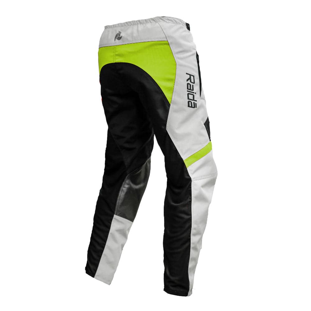 Trailcraft - Off Road Motorcycle Riding Pants (Grey/Hi-Viz) — Angle 2