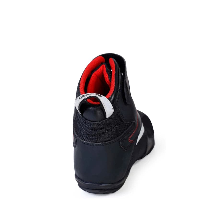 Urbanr- Motorcycle Riding Shoes (Red) — Angle 2