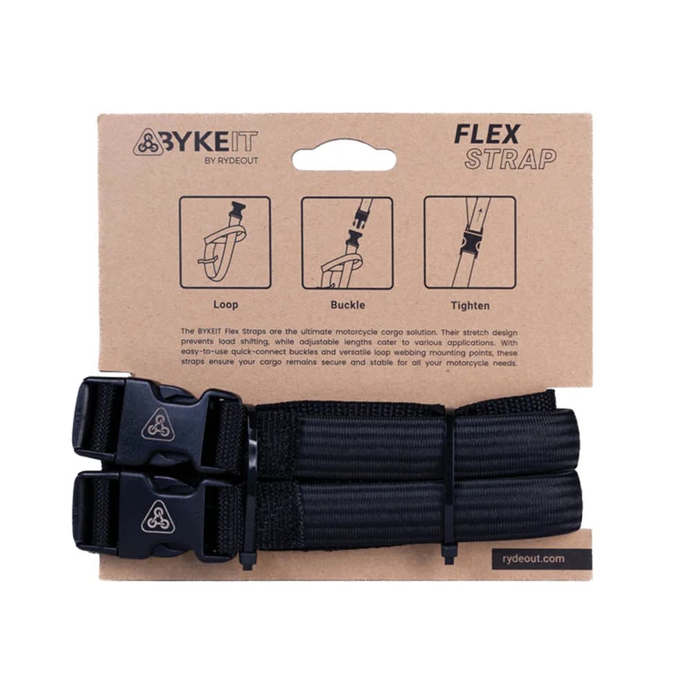 Byke IT Flex Strap Black - 25mm — Angle 2