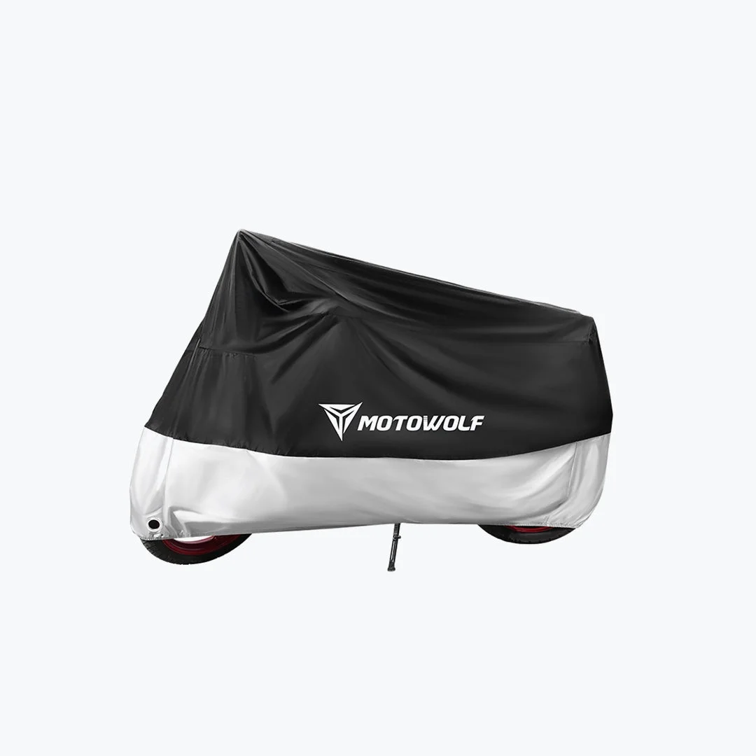 MOTOWOLF MDL0802B 190T Black Motorcycle Cover — Accessories & Mounts