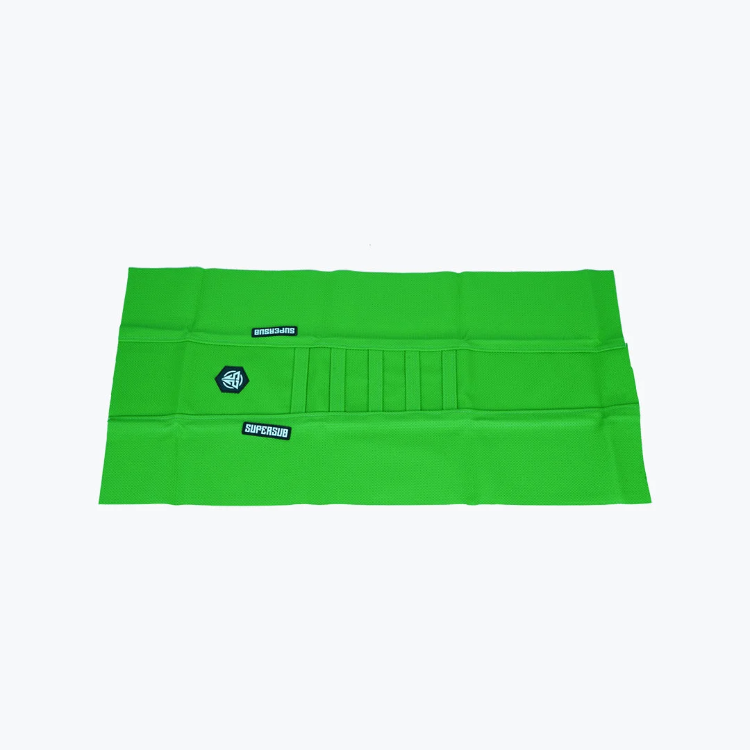 SUPERSUB MX BIKE CLASSIC GREEN SEAT COVER — Angle 2