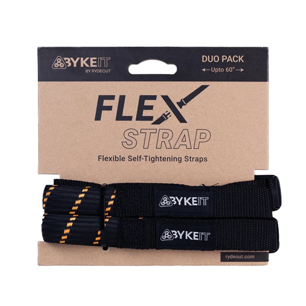 Byke IT Flex Strap Black Orange - 25mm — Accessories & Mounts