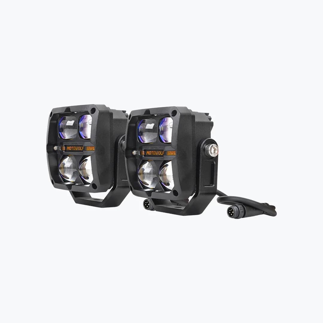 MOTOWOLF Thunder Eye L3-BK Motorcycle LED Fog Light — Accessories & Mounts